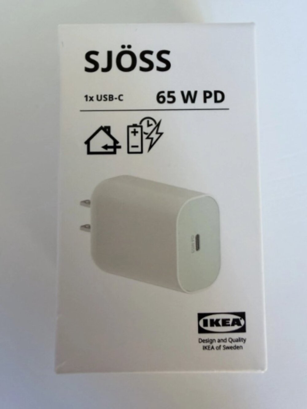 2 pack SJÖSS 106.184.45 20W 1-port USB charger